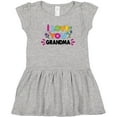 thumbnail image 3 of Inktastic I Love You Grandma with Flowers Girls Toddler Dress, 3 of 5