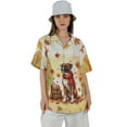 thumbnail image 4 of Welcome Fall Boxer Enjoys School Time Autumn Fall Leaves Hawaiian Shirt Breathable Summer Unisex Merch Boxers Dog Lover Gifts Idea - 02013, 4 of 6