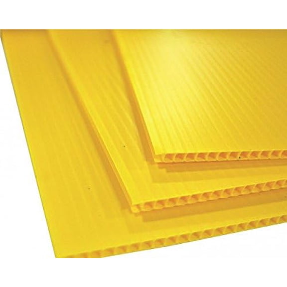 Plastic 4mm Boards - 18"x12" (10 sheets) … (YELLOW)