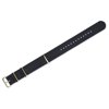 deBeer Watchbands - 20mm Military MoD Ballistic Nylon Premium Watch Band - Black - Gold Buckle