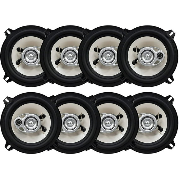4 Pair Absolute BLS-5253 Blast Series 5.25 Inches 3 Way Car/Marine/ATV/UTV Speakers 560 Watts