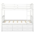 thumbnail image 6 of White Bunk Bed For Twins With Trundle And Drawers - Sleep Option 3 Twin Size Construction, 6 of 7