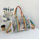 thumbnail image 4 of Bolso De Hombro Bolso de hombro transparente de PVC cruzados de gran capacidad para viajes (Blanco), 4 of 5