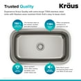 thumbnail image 7 of KRAUS Premier 31 1/2” Undermount Single Bowl 18-Gauge Stainless Steel Kitchen Sink, 7 of 7