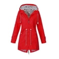thumbnail image 1 of Runquan Hoodie Soft Jacket Waterproof Outdoor Outwear red M, 1 of 4