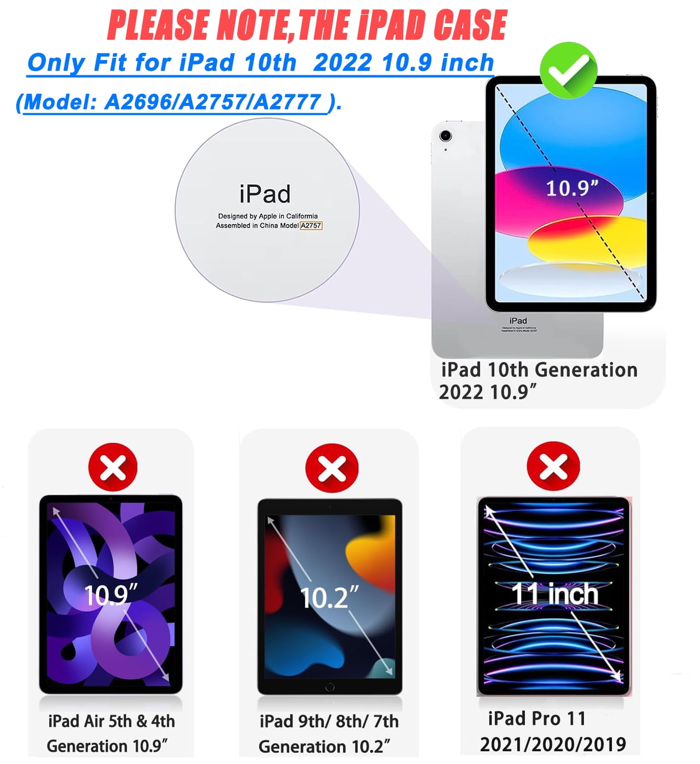 iPad 10th Generation Case 2022,iPad 10th Gen 10.9 inch Rugged Case with Screen Protector,Rotating Stand/Pencil Holder/Carrying Shoulder Strap - Sakura Pink