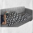 thumbnail image 6 of Animal Soft Flannel Fleece Throw Blanket, Repeating Fish Pattern Marine Creatures Underwater World Illustration, Cozy Plush for Indoor and Outdoor Use, 50" x 70", Black White, by Ambesonne, 6 of 6