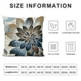 thumbnail image 5 of Nawypu Brown Dark Blue Pillow Covers 18x18 Dahlia Flower White Gray Elegant Colored Throw Pillows Farmhouse Outdoor Decor for Home Living Room Sofa Bed Modern Floral Square Cushion Case, 5 of 5