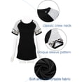 thumbnail image 7 of FUTATA Womens Short Sleeve T Shirts Crewneck Summer Casual Tops Tunics Basic Tee Fashion Raglan Blouses Baseball T Shirts,M-3XL, 7 of 7