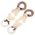 thumbnail image 4 of 4pcs Elastic Hair Ropes Bunny Shaped Hair Rings Hair Band Hair Accessories (Mixed Style), 4 of 4