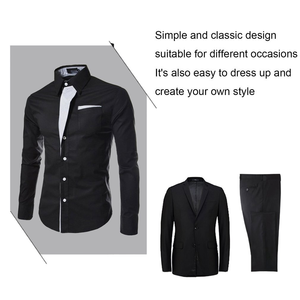 Shirts Men Striped Shirt Cotton Slim Fit Long Sleeve Shirt Men New