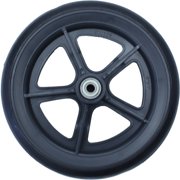 Karman 8" Wheelchair Casters, Solid Black with 5/16 Bearing