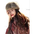 thumbnail image 3 of Gorro grueso de piel sintética para invierno, gorro vacío para mujer, gorro cálido, gorro con aro, gorro con zorro esponjoso sin gorro, 3 of 5