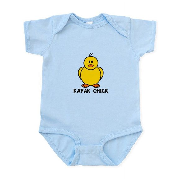 CafePress - Kayak Chick Infant Bodysuit - Baby Light Bodysuit, Size Newborn - 24 Months