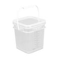 thumbnail image 5 of deevoka Paint Bucket Sealing Leakproof Paint Pail with Handle for BBQ Outdoor Indoor 4 L, 5 of 9