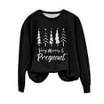thumbnail image 4 of EGNMCR Chandail en Molleton de Noël Col Rond Imprimé Ample Manches Longues Sans Capuche, 4 of 4
