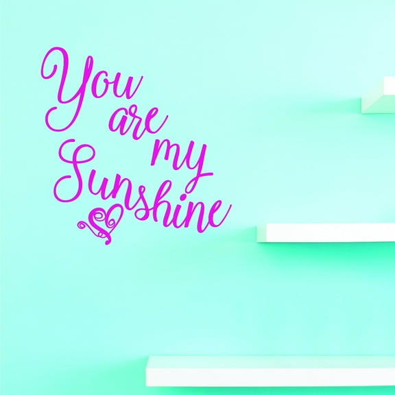 Wall Design Pieces You Are My Sunshine. 14 X 28 Inches