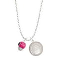 thumbnail image 1 of Delight Jewelry Hot Pink Ladybug Spinner To the World You are a Mother Locket Necklace, 1 of 4