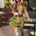 thumbnail image 2 of Lsque Scooby-Doo Print Women's Casual Dress T-Shirt Summer Short Sleeve Scoop Neck Swing Dresses, 2 of 7