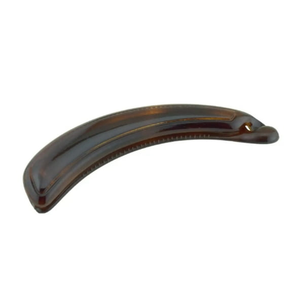 Parcelona French Plain Curve Shell 4 1/4” Celluloid Banana Hair Clip for Women