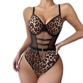 thumbnail image 1 of Gibobby Conjunto de lencería Sexy Conjuntos de Lencería Sexy para Mujer Brasier de Encaje Flores Sujetador Abierto Tanga G-String Thong Ropa Interior Pijama(Marrón, G), 1 of 5