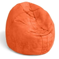 CC Home Furnishings Cocoon Junior Kids Micorsuede Bean Bag Chair - 48" - Orange