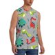 thumbnail image 2 of Balery Cute Dinosaur Camisetas sin mangas para hombre, absorbe la humedad y protege contra el mal olor.-Medium, 2 of 7