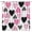 Pink Black, variant on Valentine''s Day Shower Curtain Pink Black Heart Romantic Sweet Love Modern Boho Geometric Colorful Fashion Lover Couple 70x70(WxH) Inch Bathroom Decor Fabric Curtain with Hooks