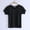 Black, variant on Kids Quick Dry Cooling Short Sleeve Shirt Breathable Comfortable Solid Color Crewneck Tops for Boys Girls 2-12 Years Casual Everyday Wear