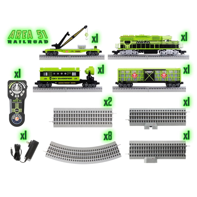 Lionel Area 51 UFO Recovery LionChief Freight O Gauge Model Train