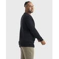 thumbnail image 2 of Hanes Originals Men's Cotton Long Sleeve T-Shirt (Big & Tall Sizes) Black 4XT, 2 of 7