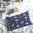 thumbnail image 6 of Kdxio Cotton Pillow Cases 14"x20" Pillowcases,Soft and Breathable Bedroom Pillow Cases-Dinosaur, 6 of 8