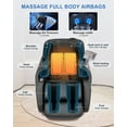 thumbnail image 2 of RELX Massage Chair Full Body, Zero Gravity Airbag Shiatsu Massage Chair with SL-Track, Heating, AI Control, Body Scan, 13 Modes, Foot Rollers, and Deep Yoga Stretch (Black), 2 of 8
