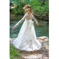 thumbnail image 3 of Vestido para niña con flores Abaowedding, encaje marfil, talla 8, 3 of 7