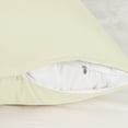 thumbnail image 4 of Unique Bargains Pillowcases Zippered Microfiber Body Pillow Cover Beige 20" x 72", 4 of 8
