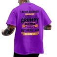 thumbnail image 1 of LUOGENLI Male T-shirts for Mens Male Oversize Spring and Summer Trend Young Large Size Back Pattern Printing Short Sleeve T Shirt Top T-shirts for Men Graphic Tee St. Patrick's Day Purple L, 1 of 6