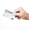 thumbnail image 4 of Privilegio Material PVC Símbolo Identidad Derechos Especiales Tarjeta Visita Blanco, 4 of 9