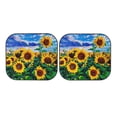 thumbnail image 7 of Kll Landscape With Sunflowers Windshield Sun Shade 2-Piece Foldable Car Front Window Sunshade For Most Sedans Suv Truck- Small, 7 of 7