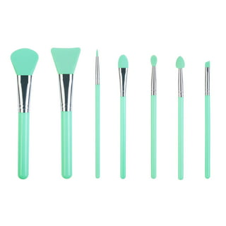 LORMAY 9 Pcs Silicone Makeup Brush Set: Applicator for Face Care, Eyeliner,  Eyebrow, Eye Shadow, Lip Makeup and UV Epoxy Resin Crafts (Pink)