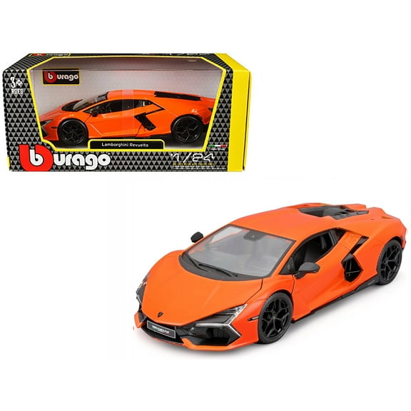 Lamborghini Revuelto Orange "Italian Design" Series 1/24 Diecast Model Car by Bburago