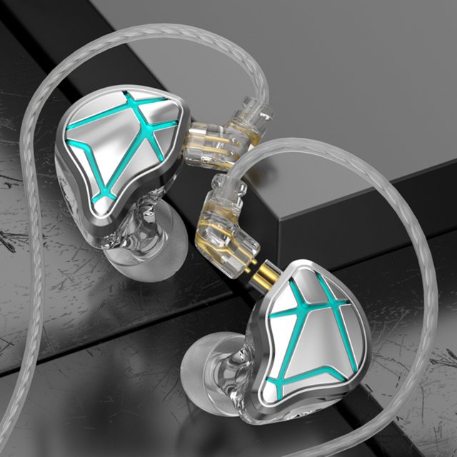 Audífonos con cable intrauditivos ergonómicos para música de juegos deportivos (sin micrófono)