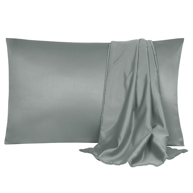 Unique Bargains Luxury Satin Pillowcase Cool Silk Pillow Case Cover