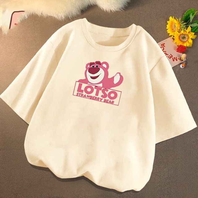 Sanrios Kawaii Anime Kuromi Hello Kitty, camiseta de manga corta de algodón con dibujos animados para niños, parte inferior de cuello redondo, Top de verano, regalo