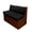 Black, variant on Uourmeti RV Dinette Cushion Covers Leather-Like Printed Camper Cushion Cover Stretch 2 Seat Sofa Chair Cover Furniture Protector for RV Camper Car Bench, 1 Backrest Covers & 1 Bench Covers, Brown