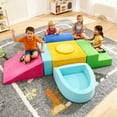 thumbnail image 6 of Kbun Large 7pcs Foam Climbing Blocks, Toddlers Climbing Toys for Climb, Crawl and Slide for Nursery, Living Room, Children's Room, Indoor Climb and Crawl Activity Play Set for Toddler 1-3, 6 of 8