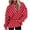 Red, variant on UAMVSH Hoodies for Women Trendy Polka Dot Hooded Sweatshirts with Pockets Casual Drawstring Pullover Oversized Long Sleeve Tops(X-Large,White)