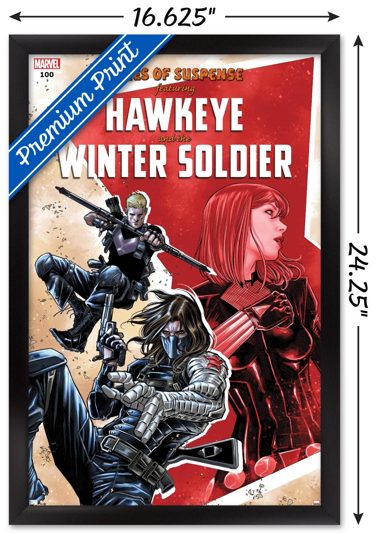 Marvel Comics - Winter Soldier - Tales of Suspense #100 Wall Poster, 14.725" x 22.375", Framed