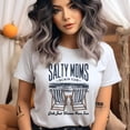 thumbnail image 2 of Salty Moms Shirt for Women, Beach Club Girls Just Wanna Have Sun Graphic Tee, Ash, Size 4XL, 2 of 6