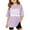 Light Purple, variant on Summer Tops Children Kids Girls Short Sleeve T Shirts Kids Summer Oversized Tops Casual Crewneck Basic Tees Cute Tops Size:7-8 Years