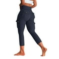 thumbnail image 2 of safuny Women's Pants Tassel Pants For Lady Wife Daughter Girlfriend Fashion Full Length Trousers High Waist Knitted Solid Color Comfy Lounge Casual Blue XL, 2 of 7